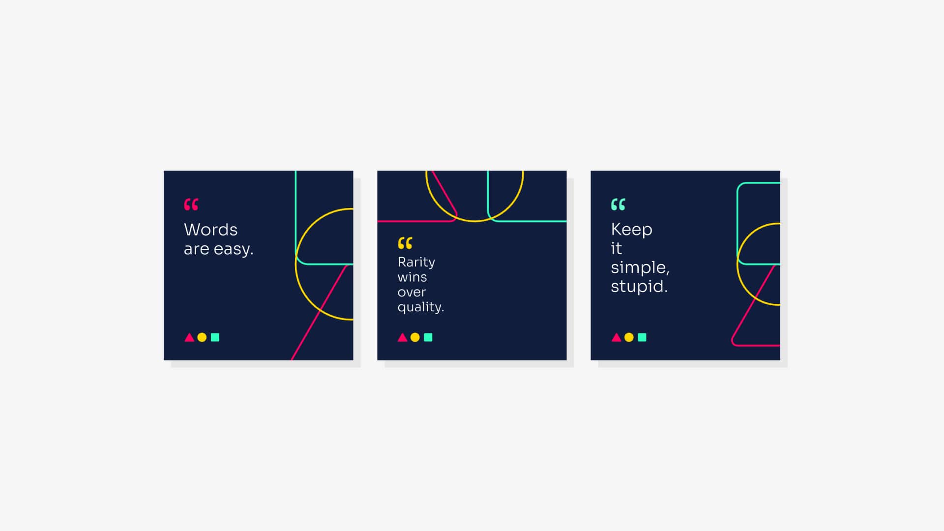 Brand Visual Identity Social Quote