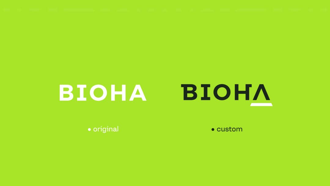Bioha Custom Font Type