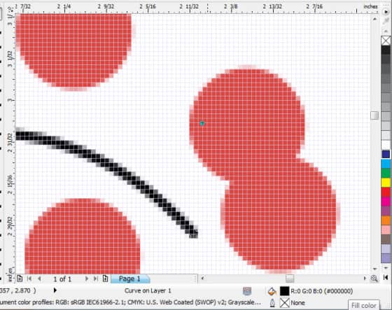 Modalità di visualizzazione Pixel in CorelDRAW®