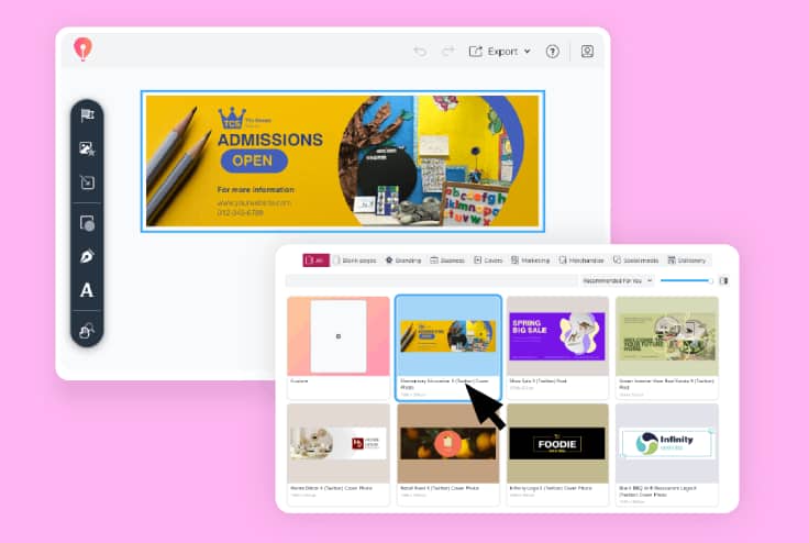 Explore fully editable X (Twitter) header templates