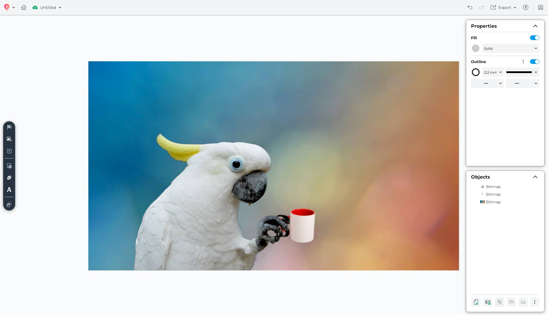 4. Add your transparent image to your design