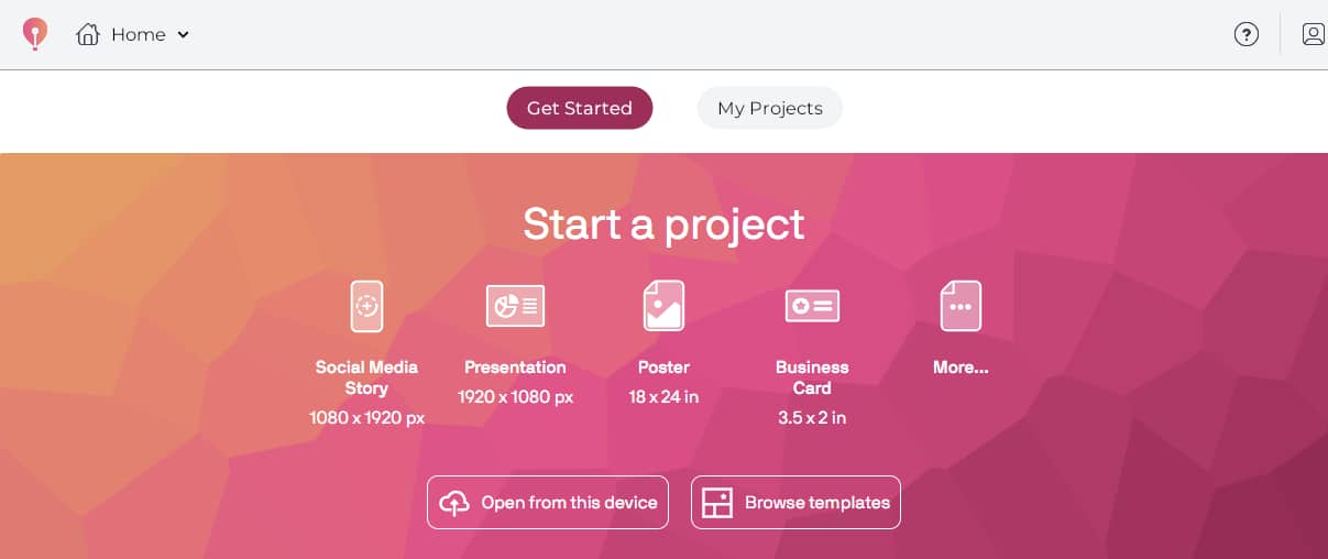 1. Start your project