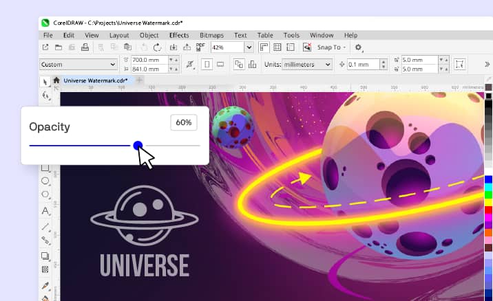 Apply a universal watermark