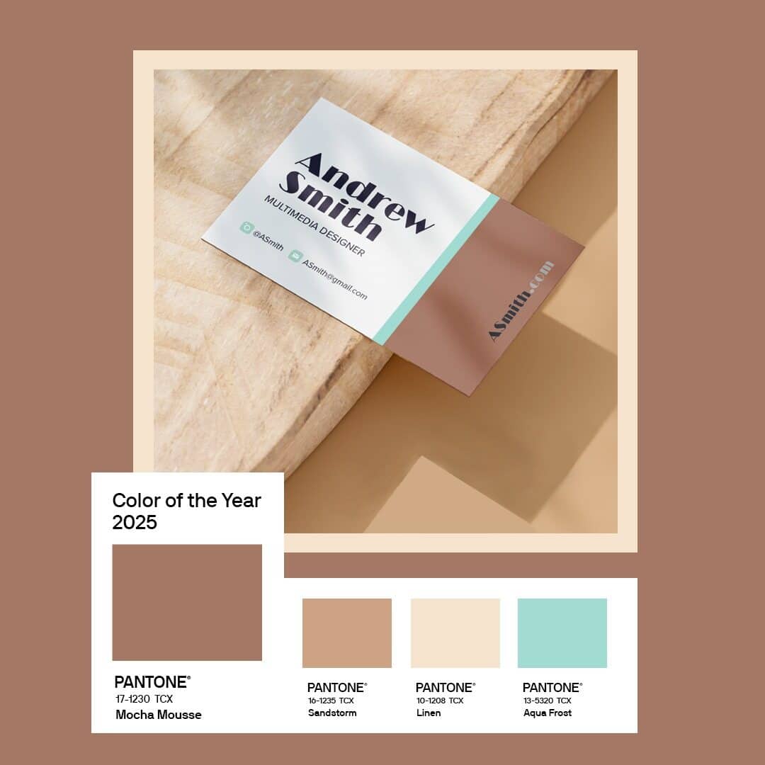 pantone color of the year 2025 card