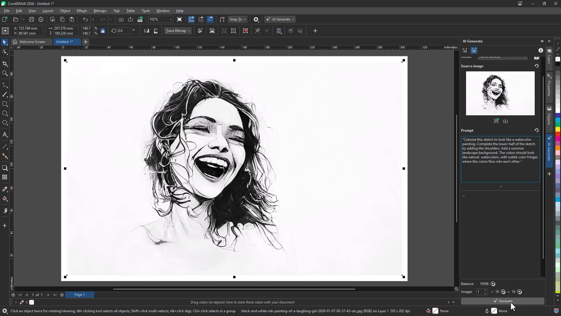 Transforme esboços em arte final