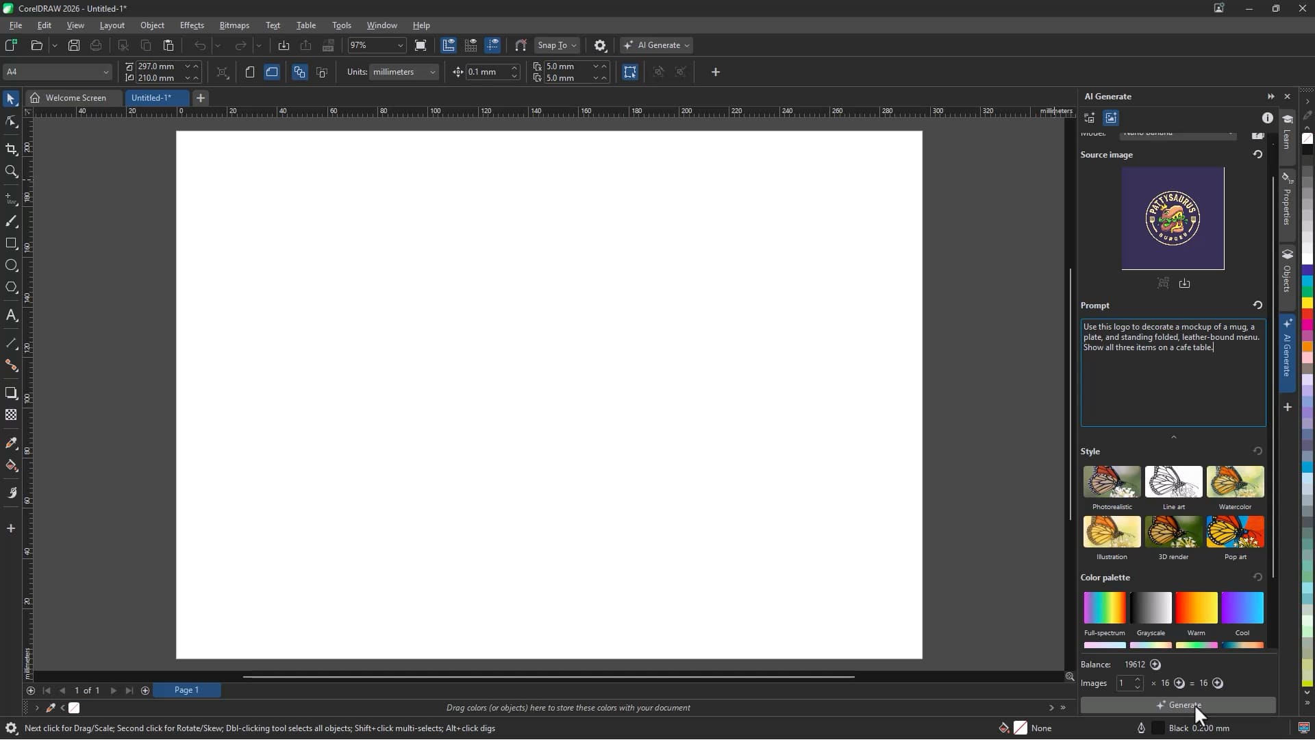 Crie maquetes com o Remix Image
