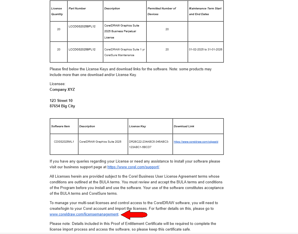 Import your license