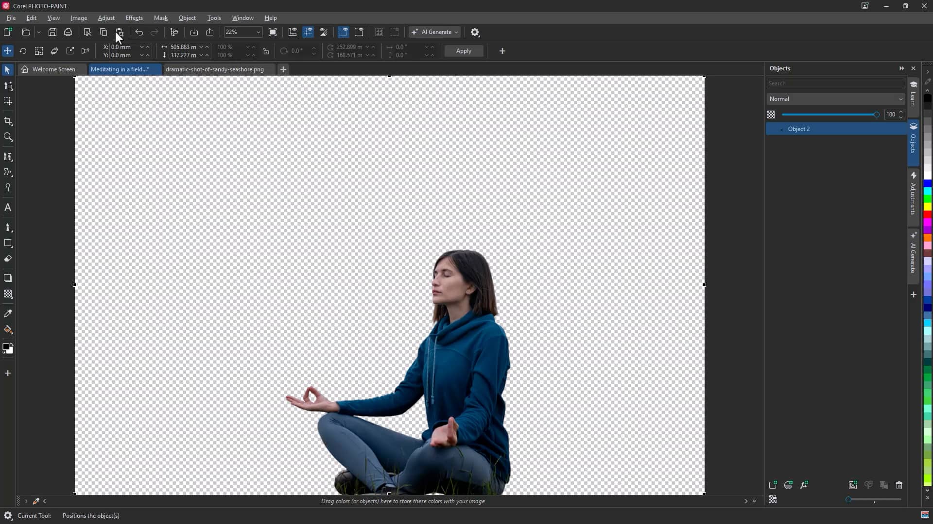 To remove a background