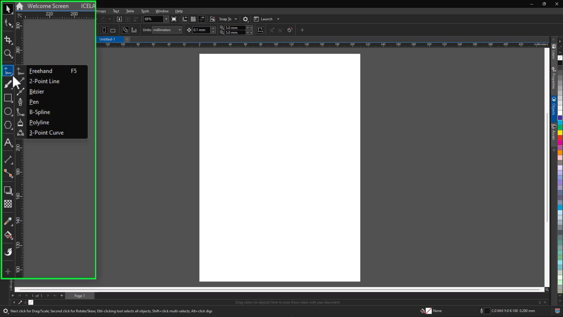 How to navigate the CorelDRAW workspace