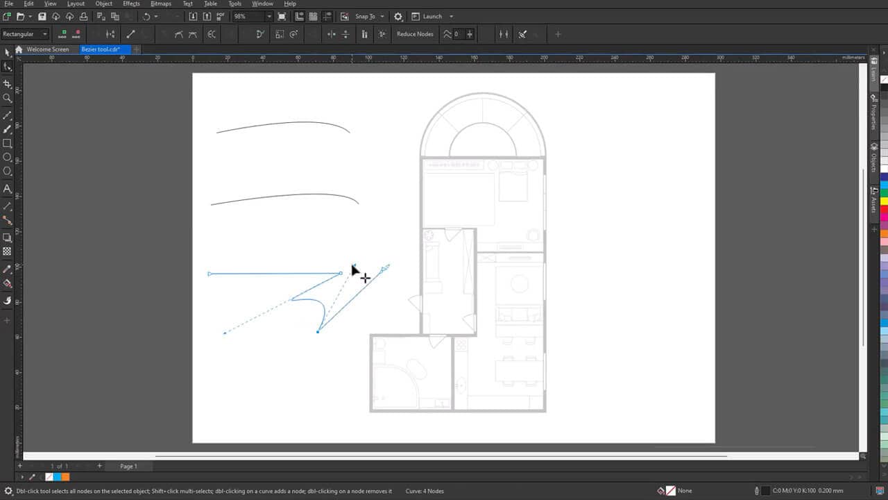 How to draw rectangles, squares, and ellipses in CorelDRAW