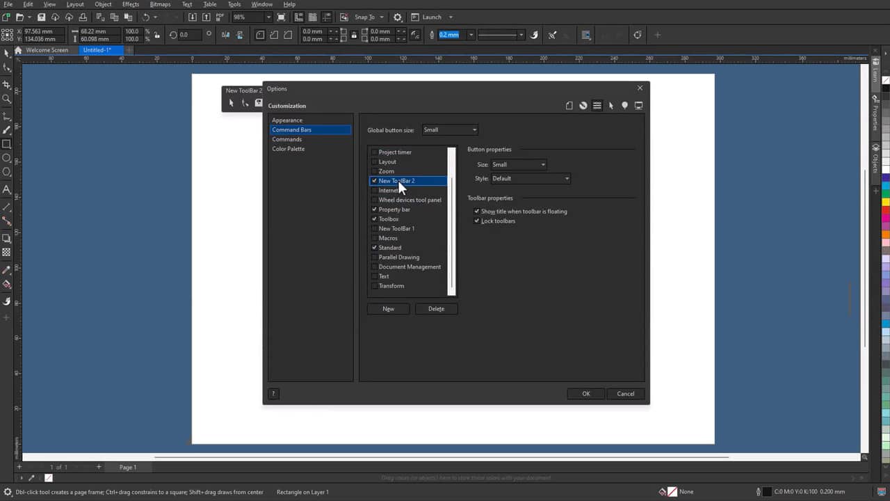 How to customize your CorelDRAW workspace