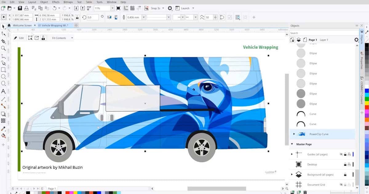 Design A Vehicle Wrap Tutorial With Free Template CorelDRAW design-a-vehicle-wrap-tutorial-with-free-template-coreldraw