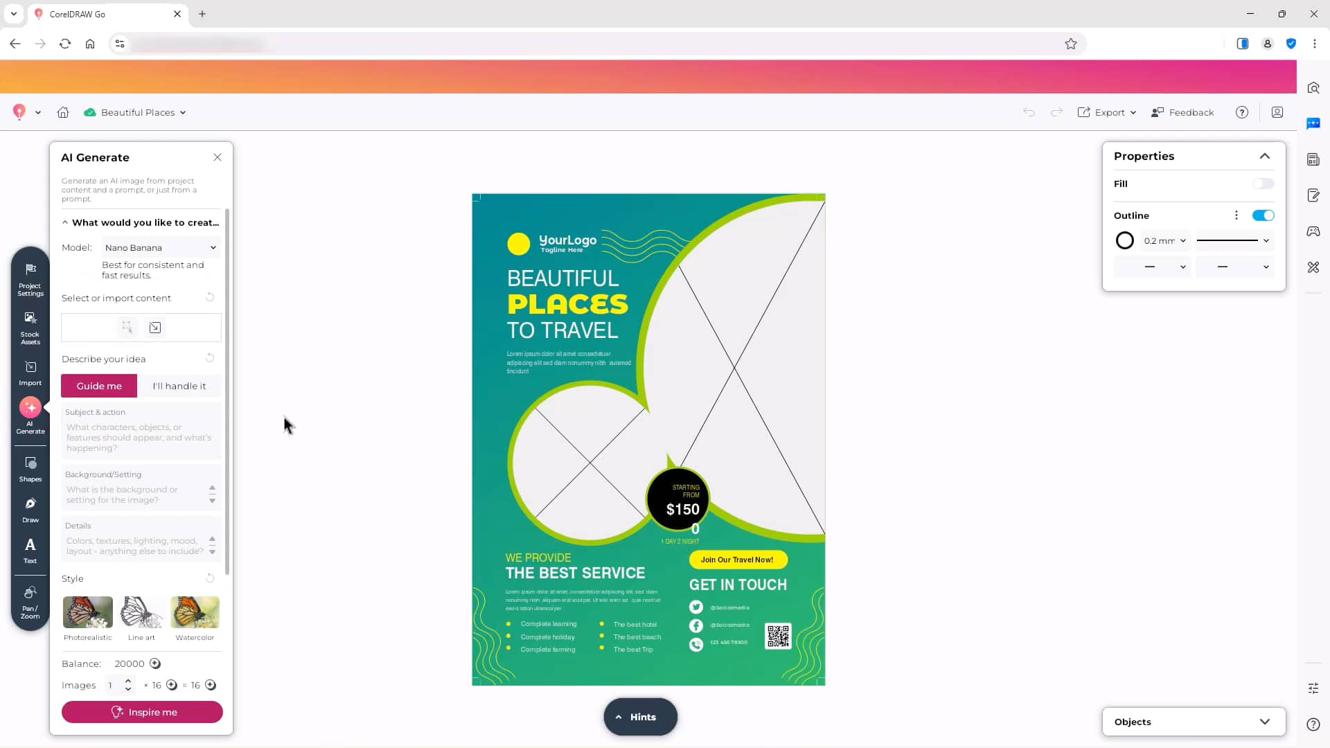Generate an image from a text prompt