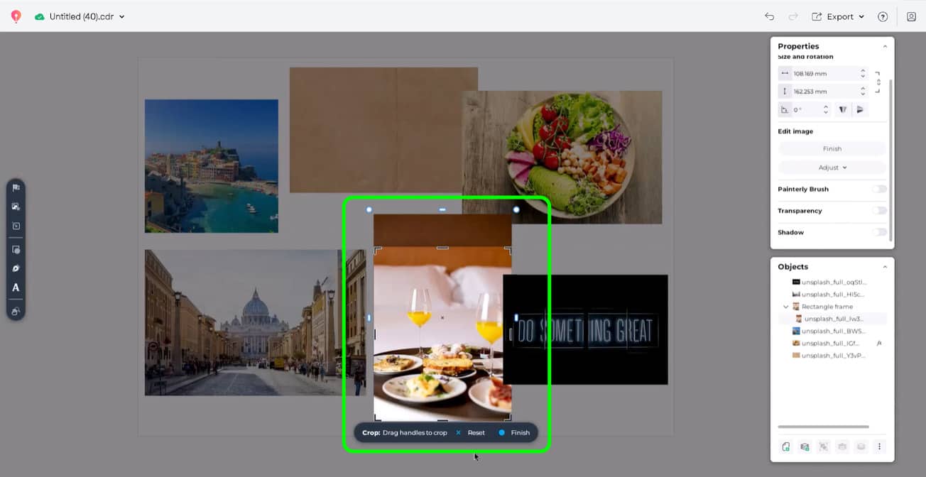 Edit photo dimensions