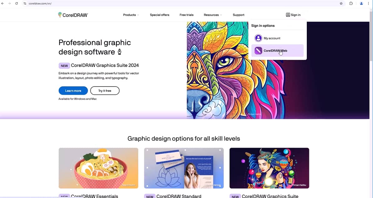 CorelDRAW Web