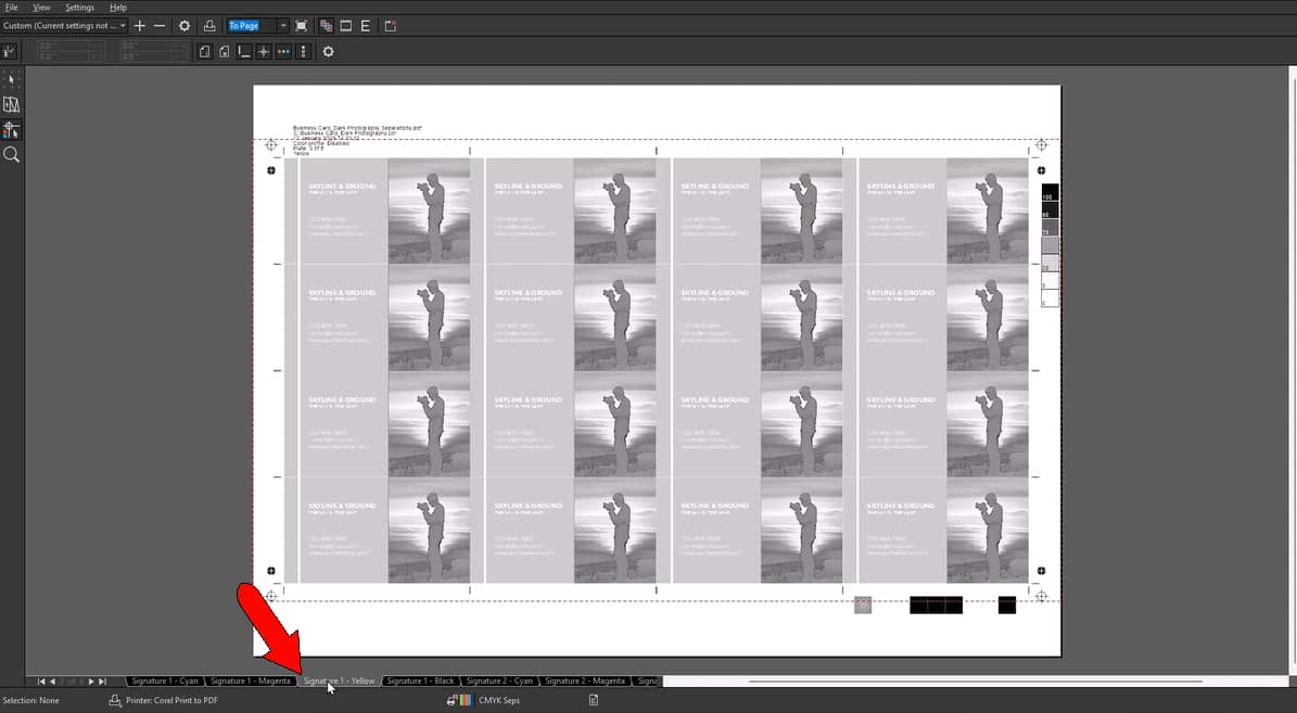 Manage your color separations