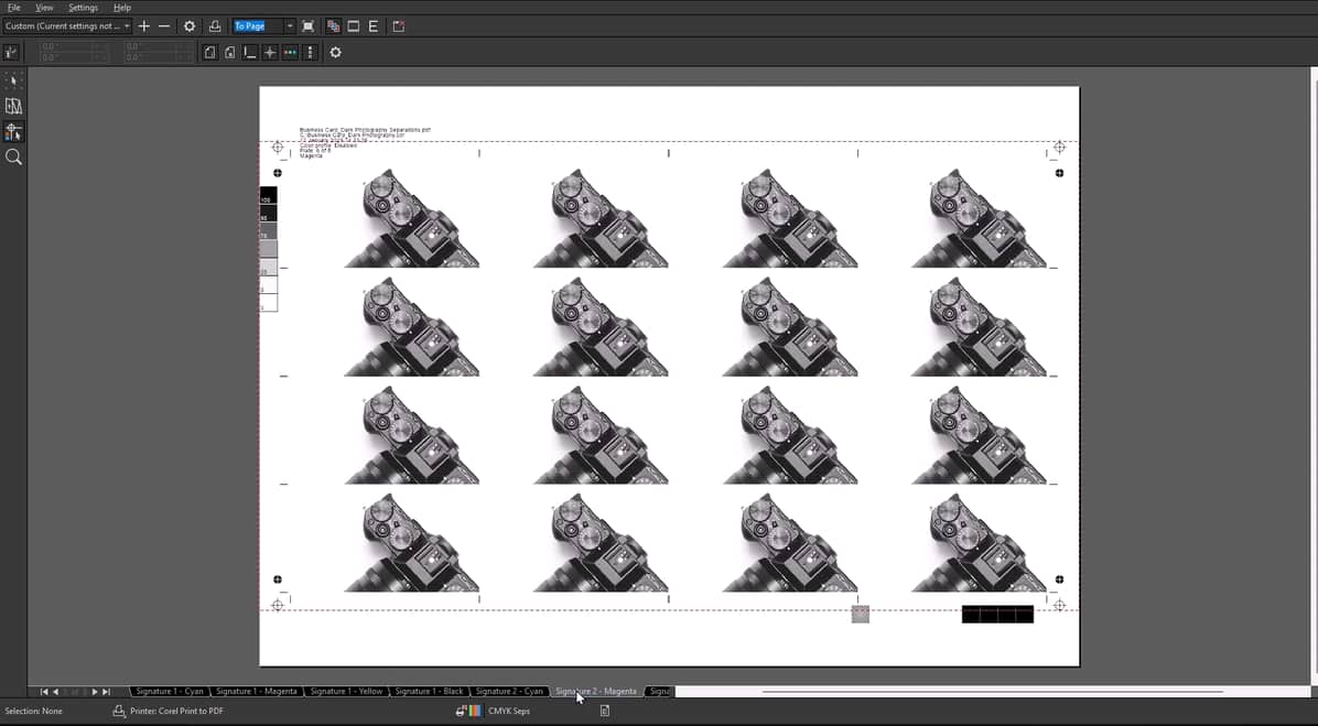 Manage your color separations