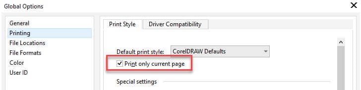 Global application settings