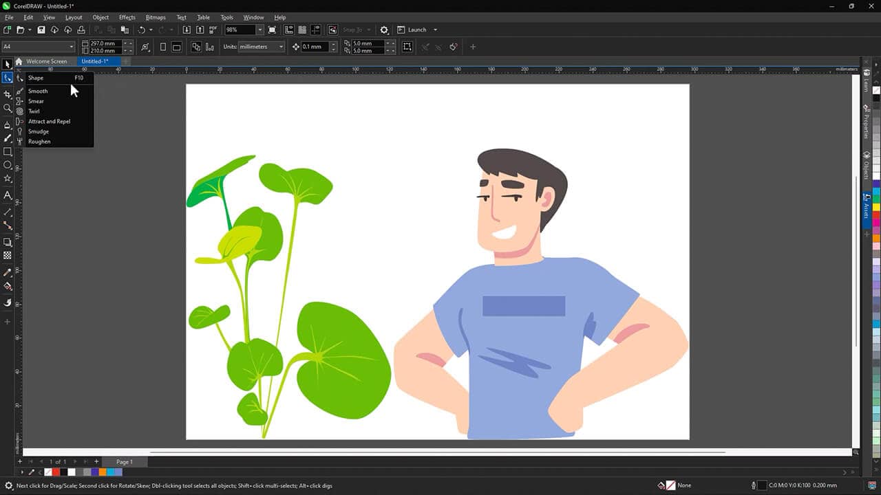 How to draw rectangles, squares, and ellipses in CorelDRAW