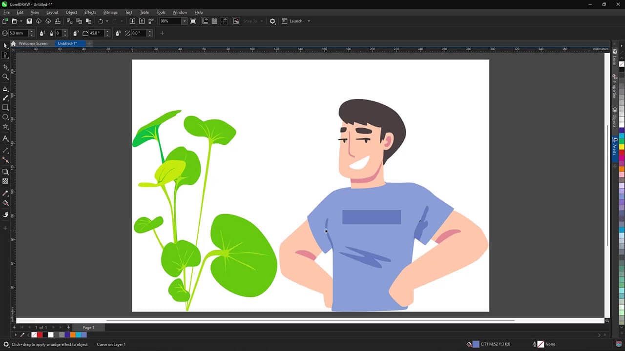 Pull extensions and indents with Smudge and Smear