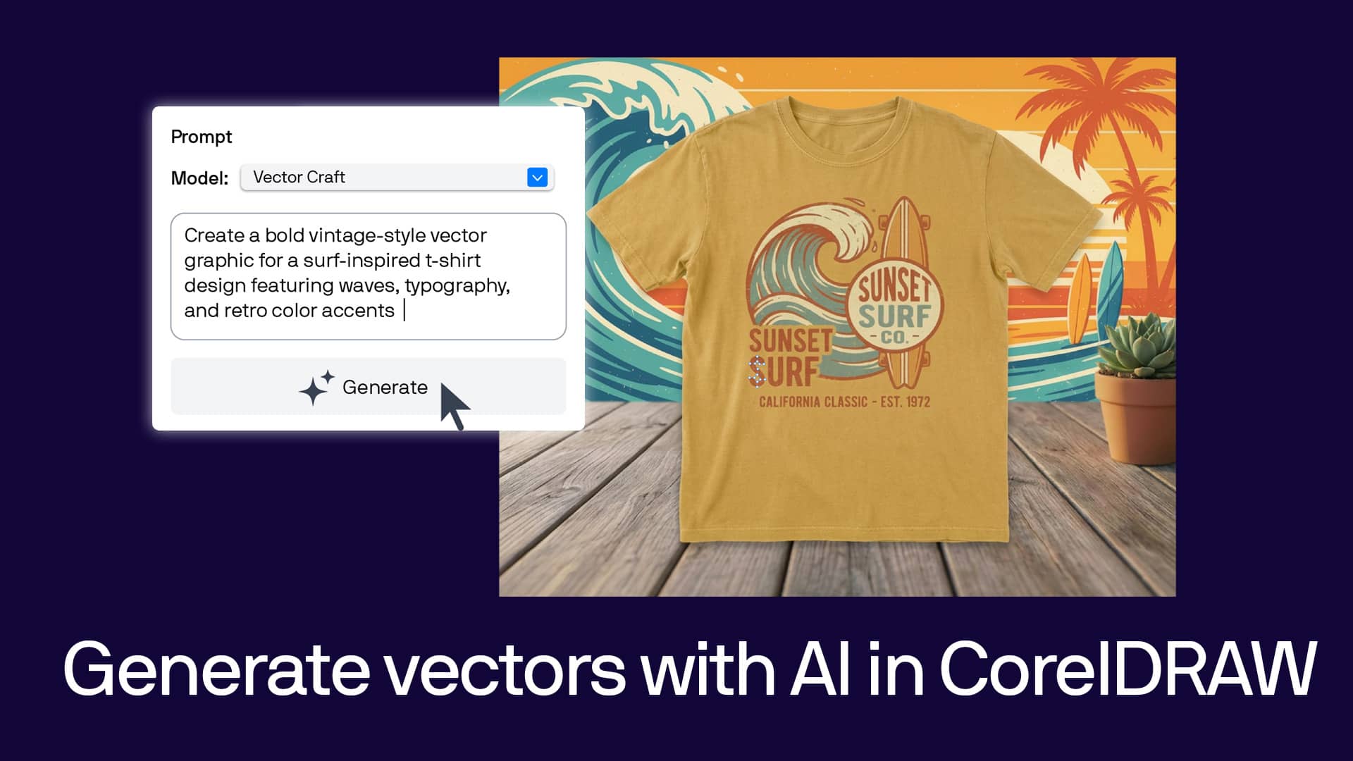 Generate vectors with AI in CorelDRAW