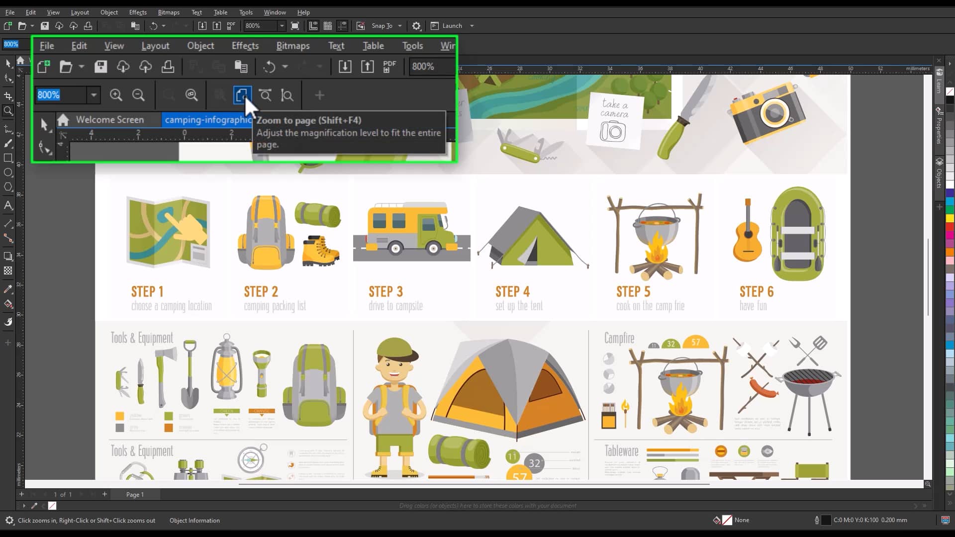 How to zoom, pan, and navigate in CorelDRAW