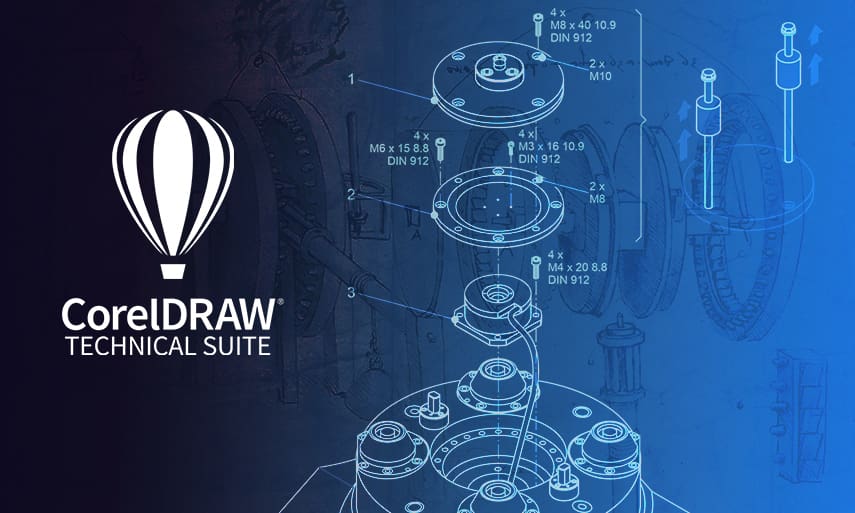 CorelDRAW Technical Suite: Explosionszeichnungen – präzise & einfach