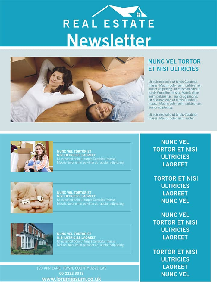 A Newsletter Template from www.coreldraw.com