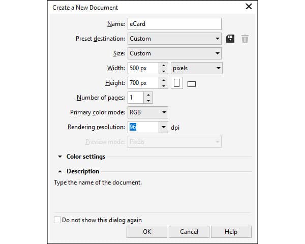 Set the page size