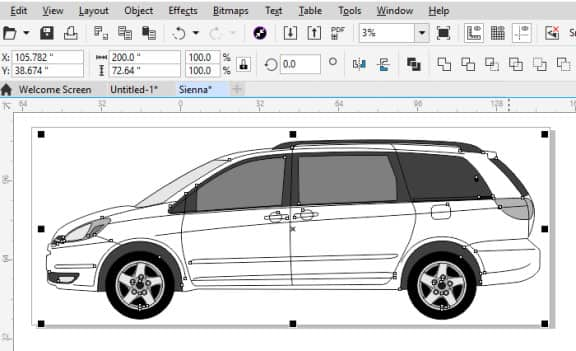 Hedendaags How To Design A Car Wrap in CorelDRAW WG-69