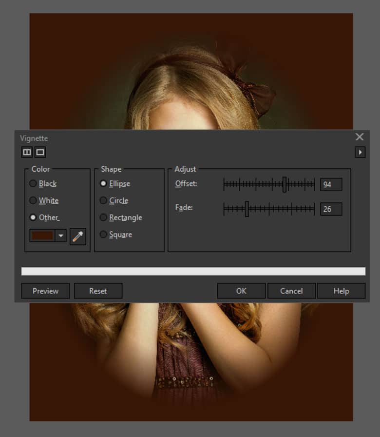 Adding the Vignette