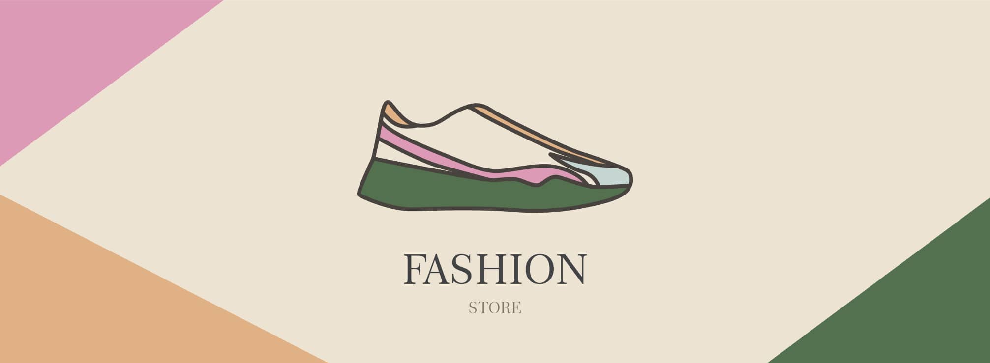 Footwear fashion Facebook cover photo template