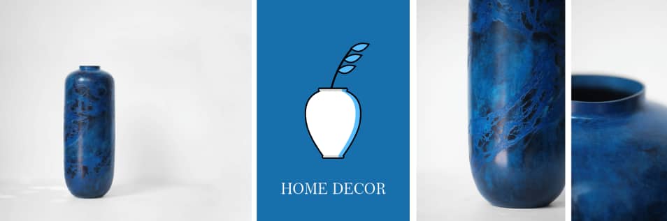 Blue home decor X (Twitter) header template