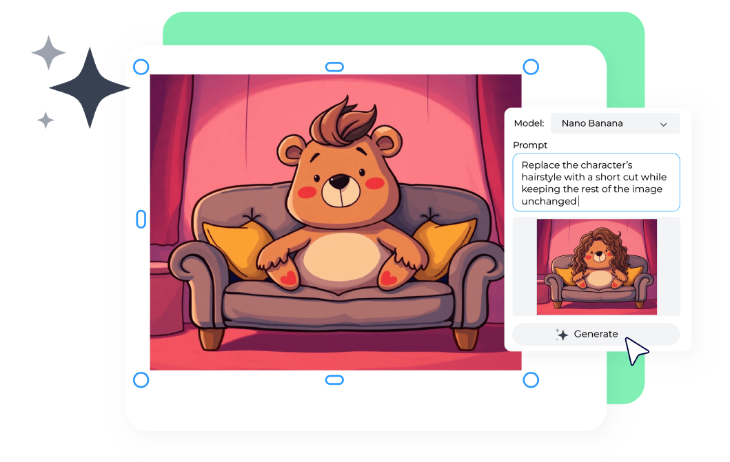 Remixe imagens com IA